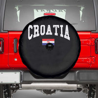 Croatia Hrvatska Flag Zagreb Croatian Jersey Retro Spare Tire Cover