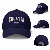 Croatia Hrvatska Flag Zagreb Croatian Jersey Retro Baseball Cap