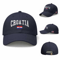 Croatia Hrvatska Flag Zagreb Croatian Jersey Retro Baseball Cap