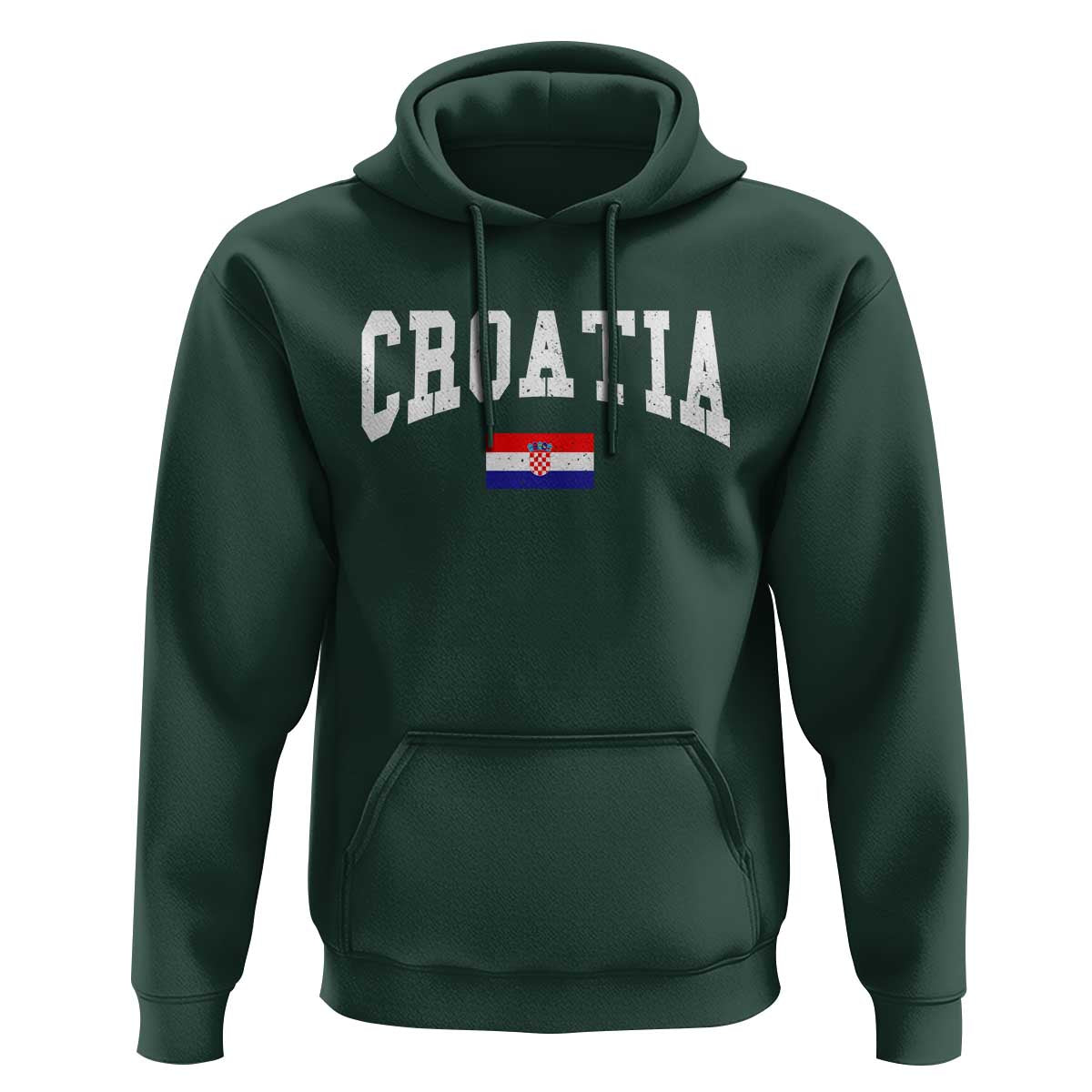 Croatia Hrvatska Flag Zagreb Croatian Jersey Retro Hoodie