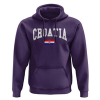 Croatia Hrvatska Flag Zagreb Croatian Jersey Retro Hoodie