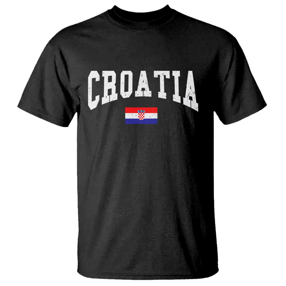 Croatia Hrvatska Flag Zagreb Croatian Jersey Retro T Shirt