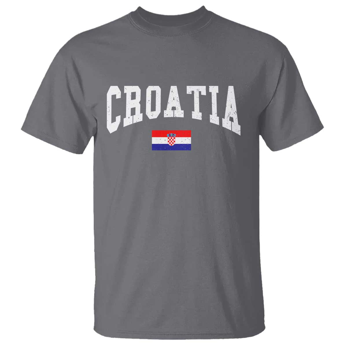 Croatia Hrvatska Flag Zagreb Croatian Jersey Retro T Shirt