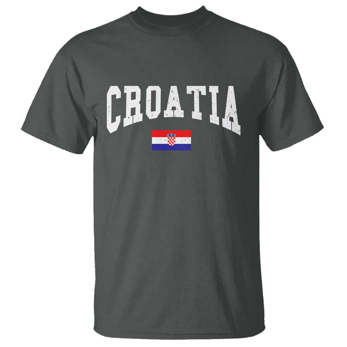 Croatia Hrvatska Flag Zagreb Croatian Jersey Retro T Shirt