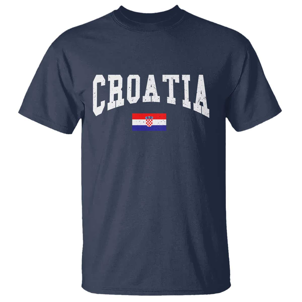Croatia Hrvatska Flag Zagreb Croatian Jersey Retro T Shirt