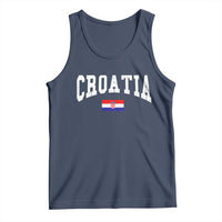 Croatia Hrvatska Flag Zagreb Croatian Jersey Retro Tank Top