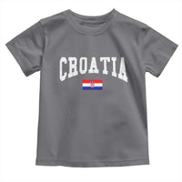 Croatia Hrvatska Flag Zagreb Croatian Jersey Retro Toddler T Shirt