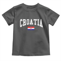 Croatia Hrvatska Flag Zagreb Croatian Jersey Retro Toddler T Shirt