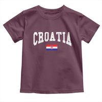 Croatia Hrvatska Flag Zagreb Croatian Jersey Retro Toddler T Shirt