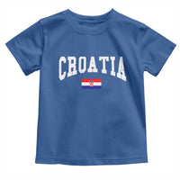Croatia Hrvatska Flag Zagreb Croatian Jersey Retro Toddler T Shirt