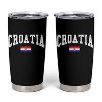 Croatia Hrvatska Flag Zagreb Croatian Jersey Retro Tumbler Cup