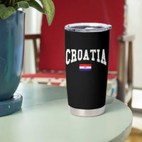 Croatia Hrvatska Flag Zagreb Croatian Jersey Retro Tumbler Cup