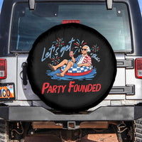 George Washington 4th of July Pool Party Spare Tire Cover Let's Get This Party Founded