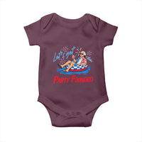 George Washington 4th of July Pool Party Baby Onesie Let's Get This Party Founded