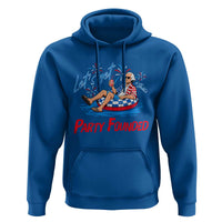 George Washington 4th of July Pool Party Hoodie Let's Get This Party Founded