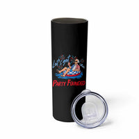 George Washington 4th of July Pool Party Skinny Tumbler Let's Get This Party Founded