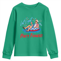 George Washington 4th of July Pool Party Youth Sweatshirt Let's Get This Party Founded