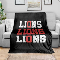 England Lions Soccer English Pride Throw Blanket