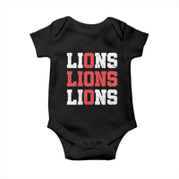 England Lions Soccer English Pride Baby Onesie
