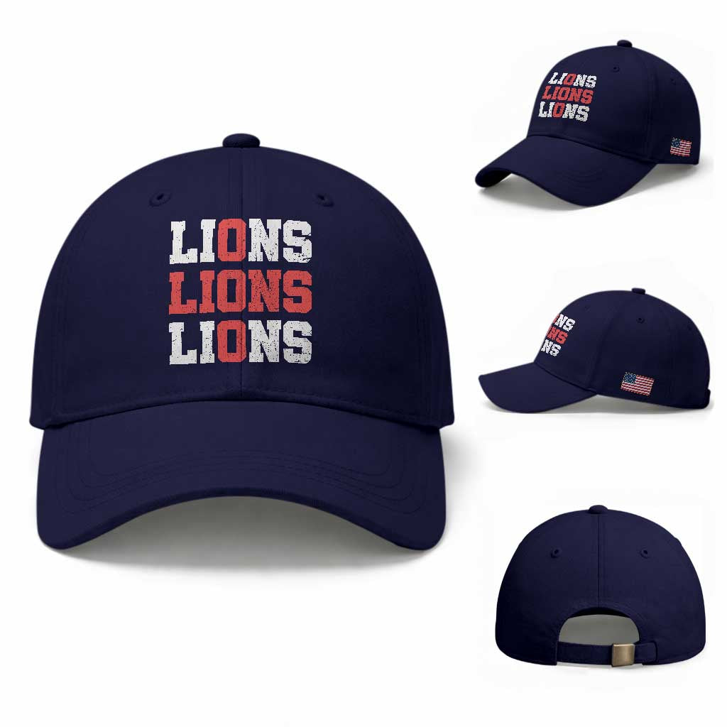 England Lions Soccer English Pride Baseball Cap