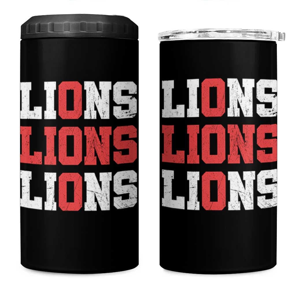 England Lions Soccer English Pride 4 in 1 Can Cooler Tumbler