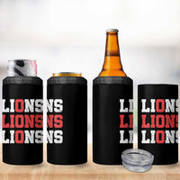 England Lions Soccer English Pride 4 in 1 Can Cooler Tumbler