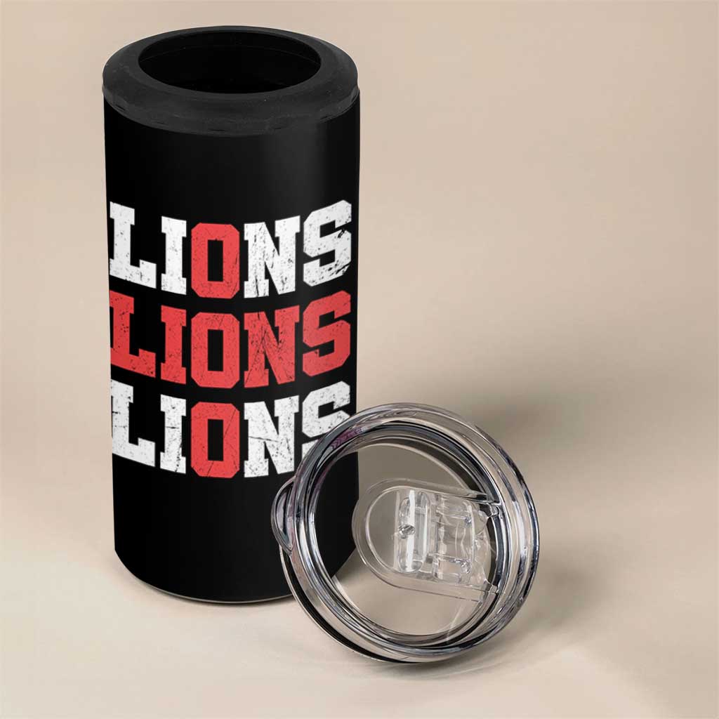 England Lions Soccer English Pride 4 in 1 Can Cooler Tumbler