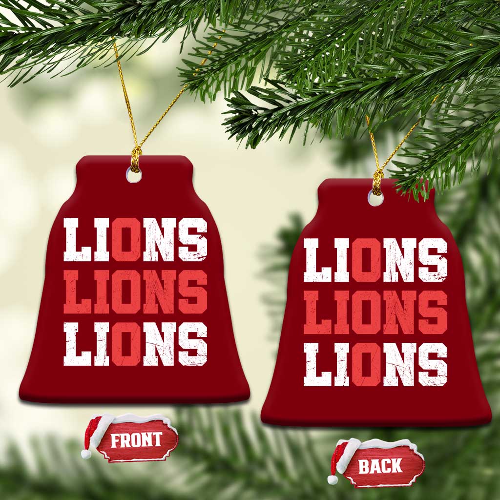 England Lions Soccer English Pride Ceramic Ornament