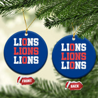 England Lions Soccer English Pride Ceramic Ornament