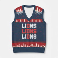 England Lions Soccer English Pride V-Neck Knit Sweater Vest