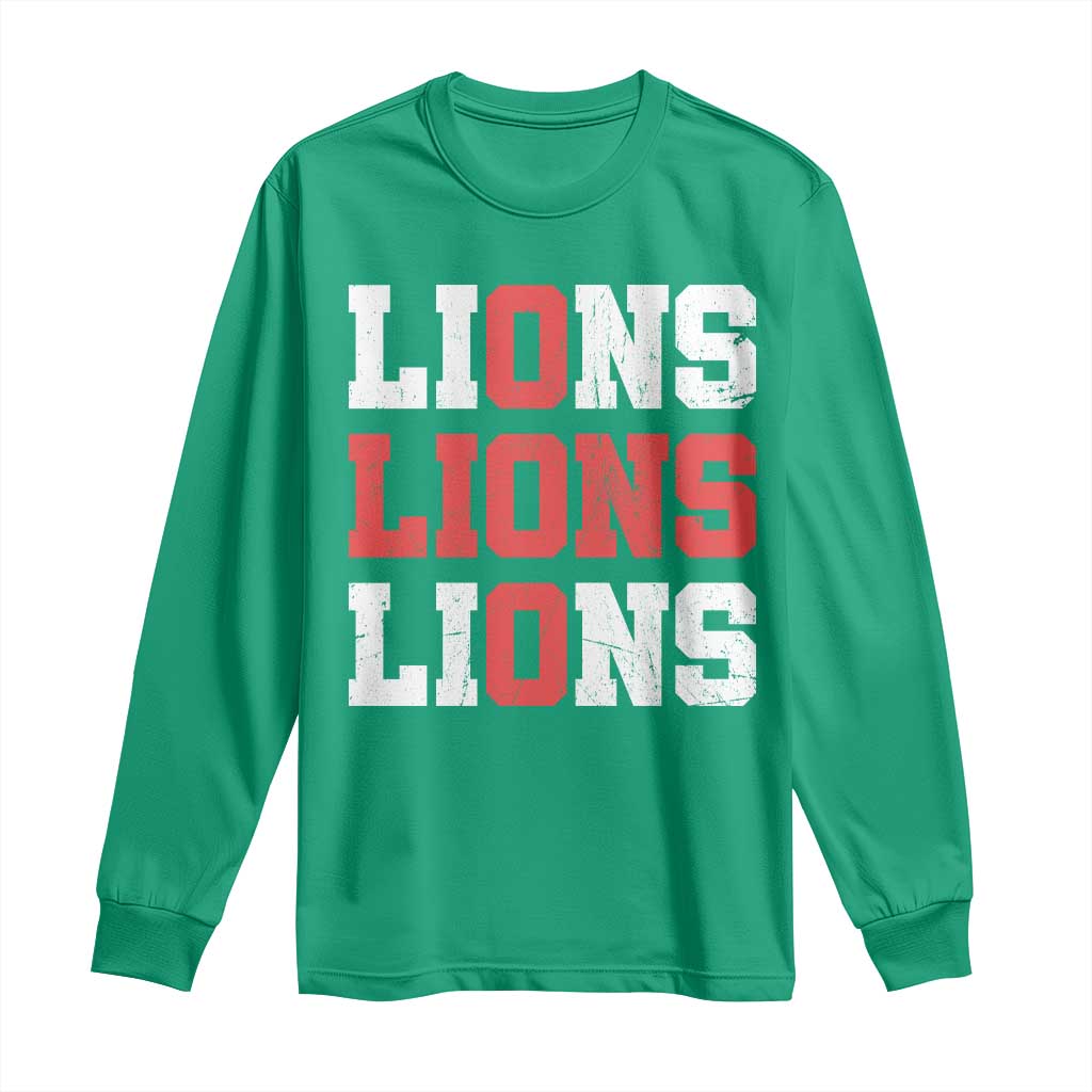 England Lions Soccer English Pride Long Sleeve Shirt