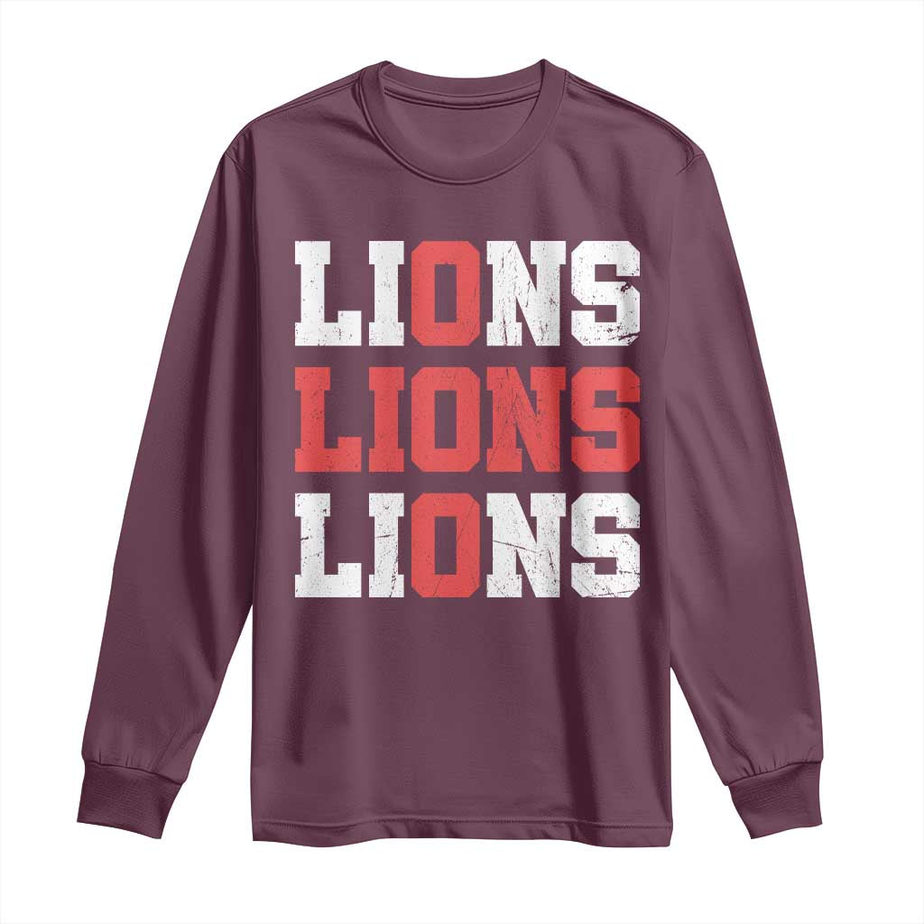 England Lions Soccer English Pride Long Sleeve Shirt