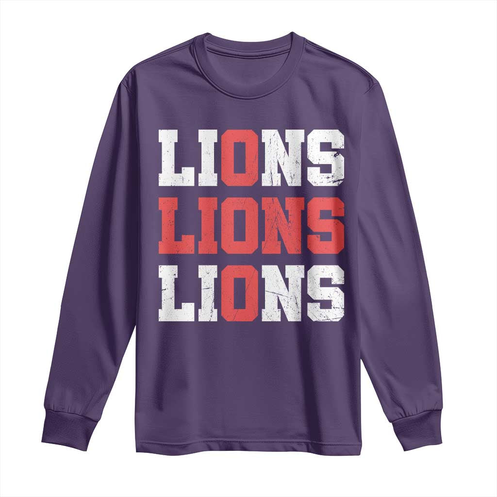 England Lions Soccer English Pride Long Sleeve Shirt