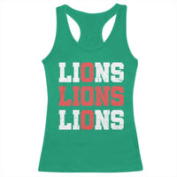 England Lions Soccer English Pride Racerback Tank Top