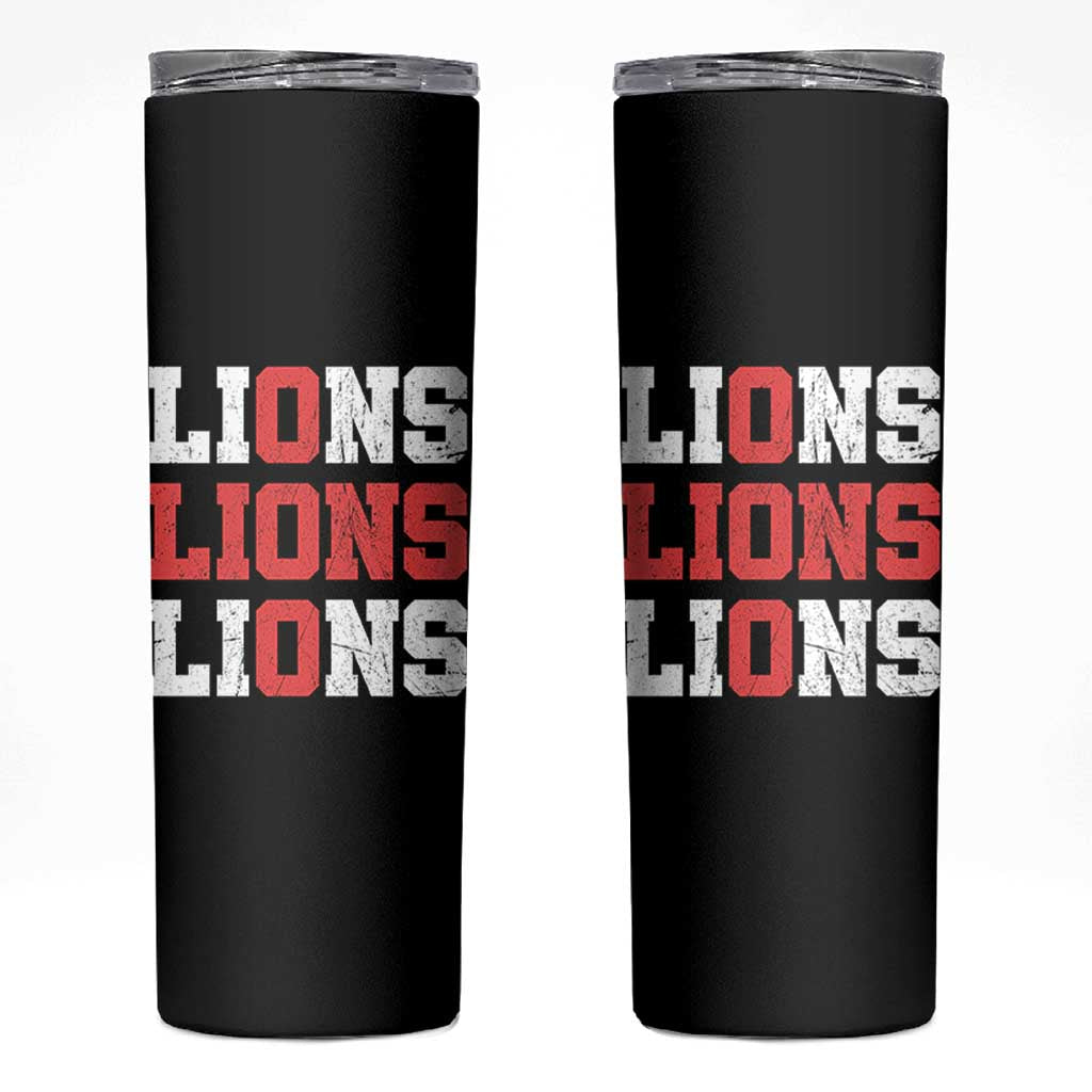England Lions Soccer English Pride Skinny Tumbler