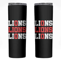 England Lions Soccer English Pride Skinny Tumbler