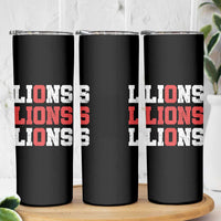 England Lions Soccer English Pride Skinny Tumbler