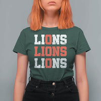 England Lions Soccer English Pride T Shirt For Women