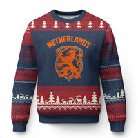 Netherlands Dutch Republic Lion Vintage Holland Crest Ugly Christmas Sweater