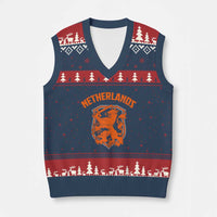 Netherlands Dutch Republic Lion Vintage Holland Crest V-Neck Knit Sweater Vest