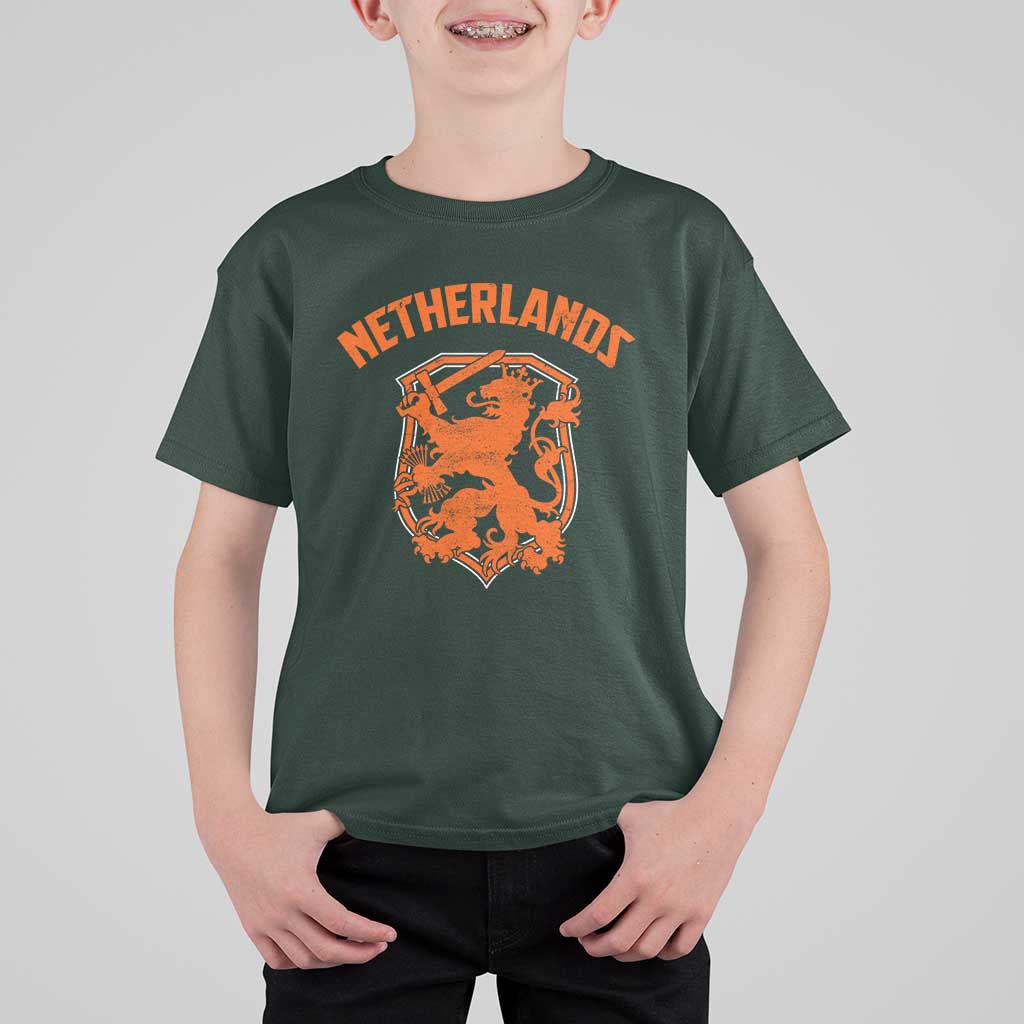 Netherlands Dutch Republic Lion Vintage Holland Crest T Shirt For Kid