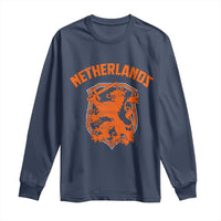Netherlands Dutch Republic Lion Vintage Holland Crest Long Sleeve Shirt