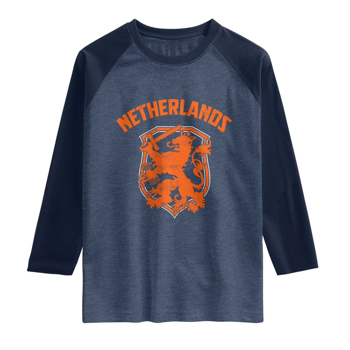 Netherlands Dutch Republic Lion Vintage Holland Crest Raglan Shirt