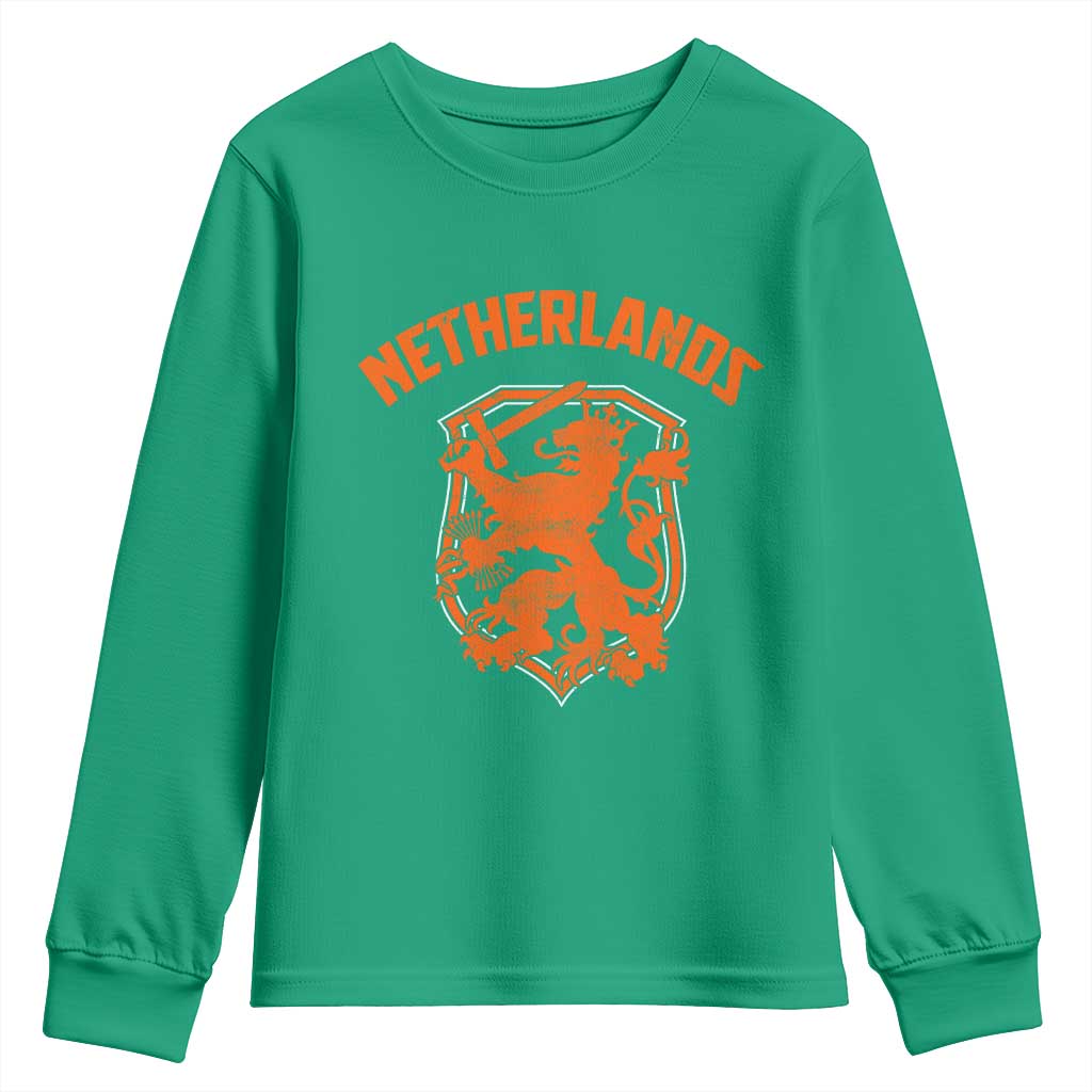 Netherlands Dutch Republic Lion Vintage Holland Crest Youth Sweatshirt