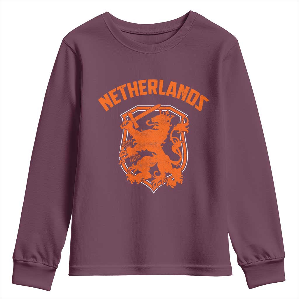 Netherlands Dutch Republic Lion Vintage Holland Crest Youth Sweatshirt