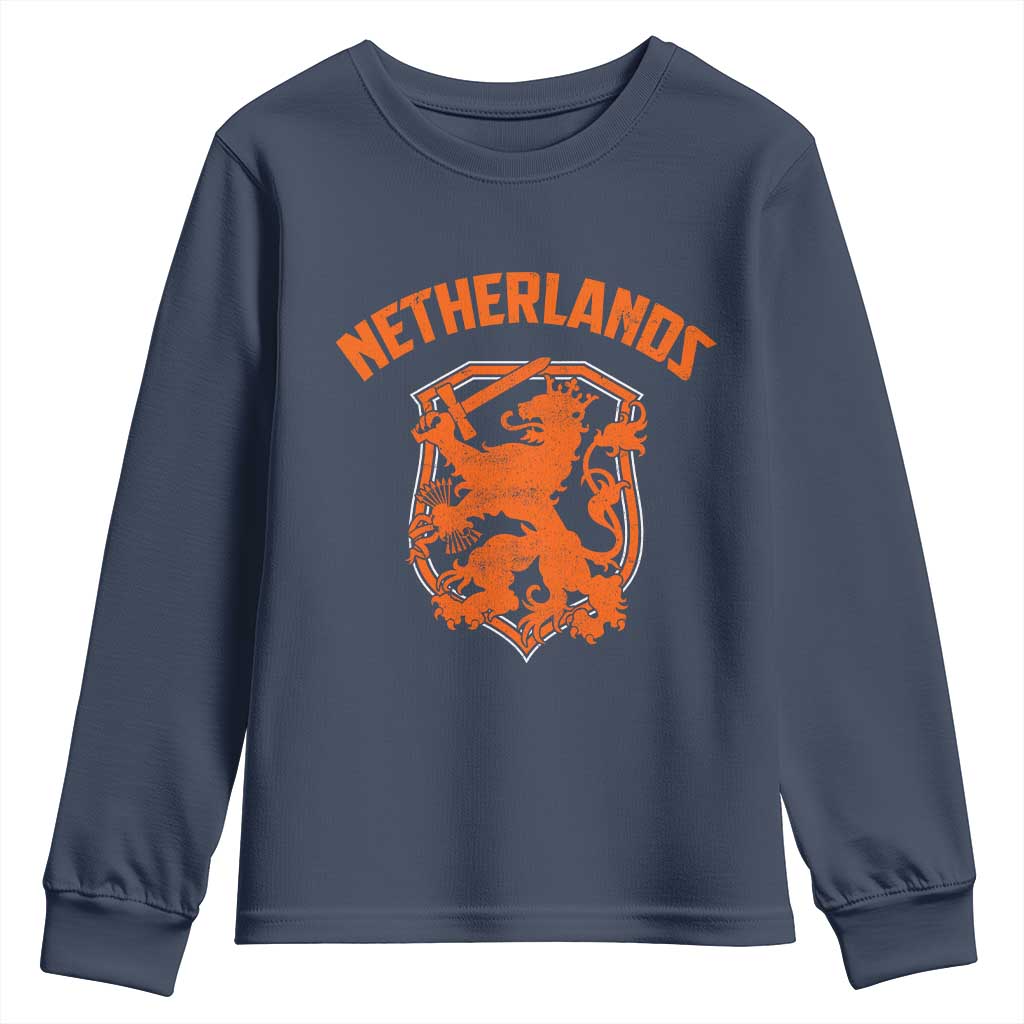 Netherlands Dutch Republic Lion Vintage Holland Crest Youth Sweatshirt