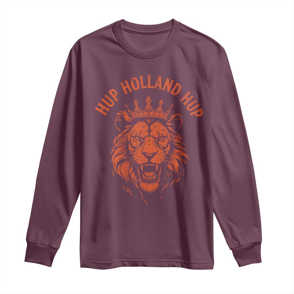 Hup Holland Hup Dutch Orange Lion Netherlands Heritage Long Sleeve Shirt