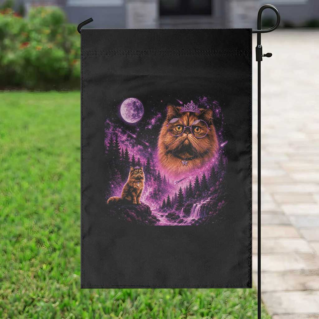 Princess Cat Howling To The Moon Vintage 90s Nature Garden Flag