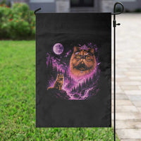Princess Cat Howling To The Moon Vintage 90s Nature Garden Flag