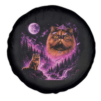 Princess Cat Howling To The Moon Vintage 90s Nature Spare Tire Cover